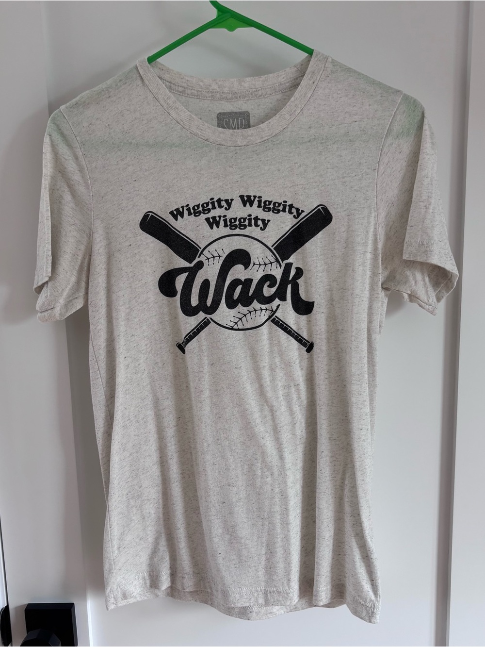 Baseball Graphic Crewneck T‑Shirt in Heather Gray